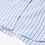 Retro Contrast Flocked Striped Long Sleeve Shirt