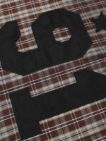 Vintage Distressed Patchwork Star Plaid Shirt - Image 4
