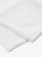 Letter Print Waffle Cross Long-Sleeved T-Shirt - Image 6