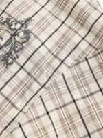 Street Print Lettering Plaid Long-Sleeve Shirt - Image 7
