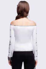Look at Me White Off-Shoulder Top - Image 3