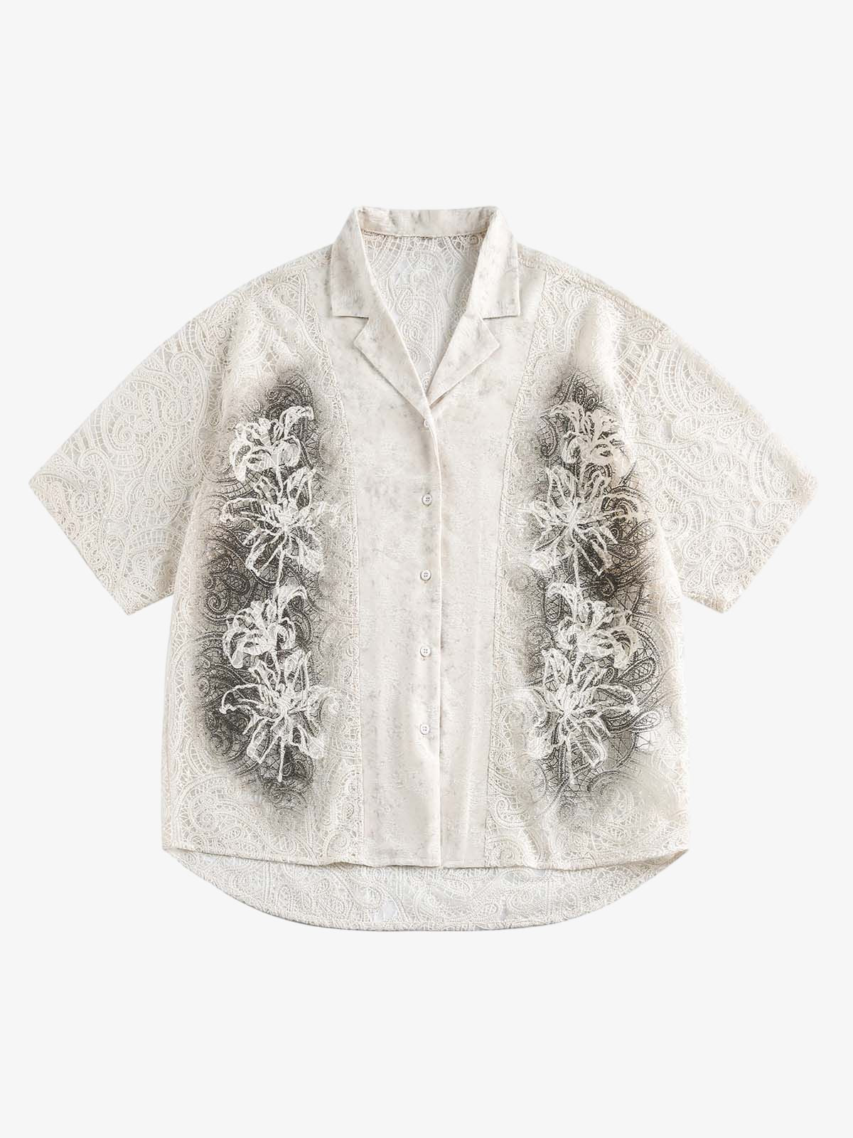 image1_0e8711fa-c3de-4807-8146-2e7a247d9483.jpg Exquisite Floral Embroidered Short-Sleeve Shirt - Image 1
