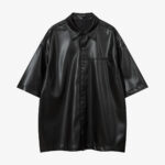 Cleanfit Short-Sleeve PU Leather Shirt