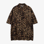 Vintage Wild Leopard Print Button-Up Shirt - 2017