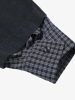 Wasteland Style Retro Washed Faux Two-Piece Shirt - Image 6