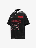 Retro Sports Jersey Polo Shirt - Image 9