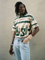 Thesupermade Contrast Color Slash Polo Shirt - Image 2