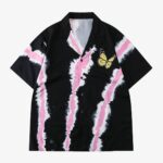 Street Print Butterfly Short Sleeve Shirt