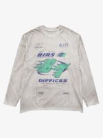 Thesupermade Washed Edge Long Sleeve T-Shirt - Image 2